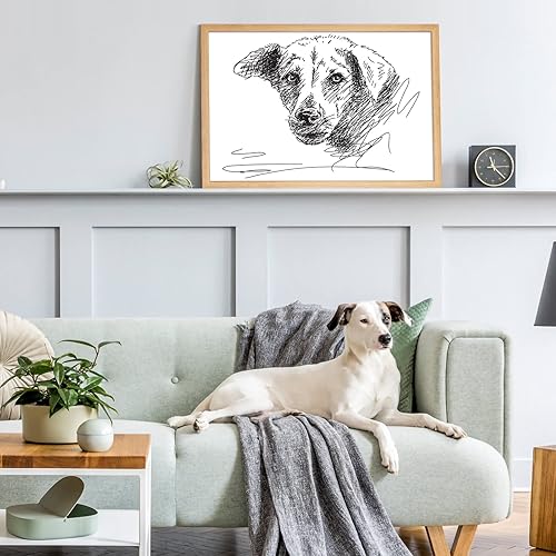 Vista 21 de Marco rústico de roble de 24 x 36 pulgadas, marco individual, marco para póster de 24 x 36 pulgadas, para obras de arte, rompecabezas, fotos