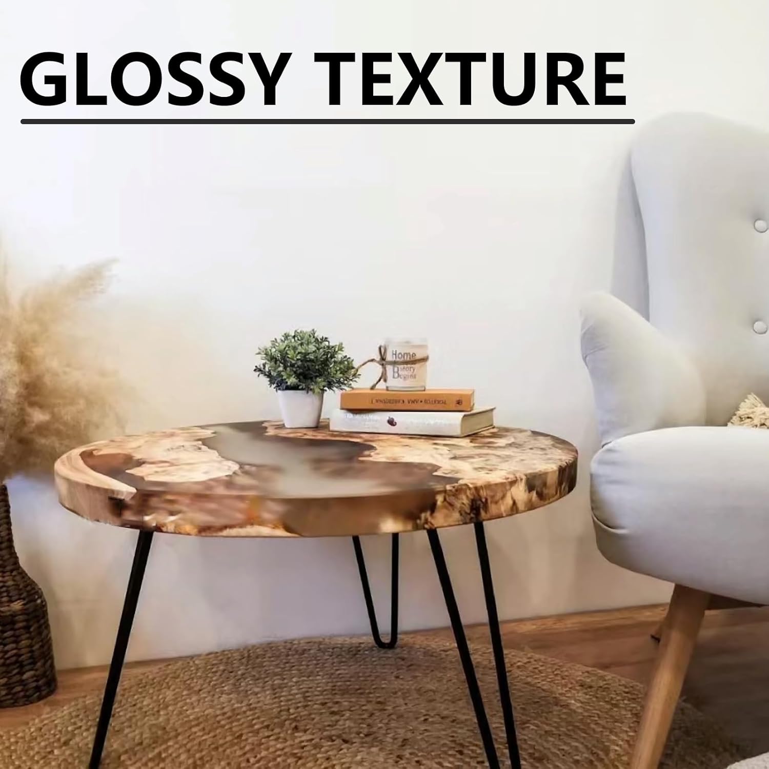 24" Inch Resin Table Molds,Extra Large Round Silicone Molds for Epoxy Table Top,River Table,Coffee Table,Cutting Board,DIY Resin Art,Home Decoration