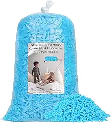 Enchimento de saco de feijão de 2,3 kg, enchimento de travesseiro, enchimento de saco de feijão, enchimento de espuma viscoelástica desfiada, enchimento de saco de pancada, refil de espuma