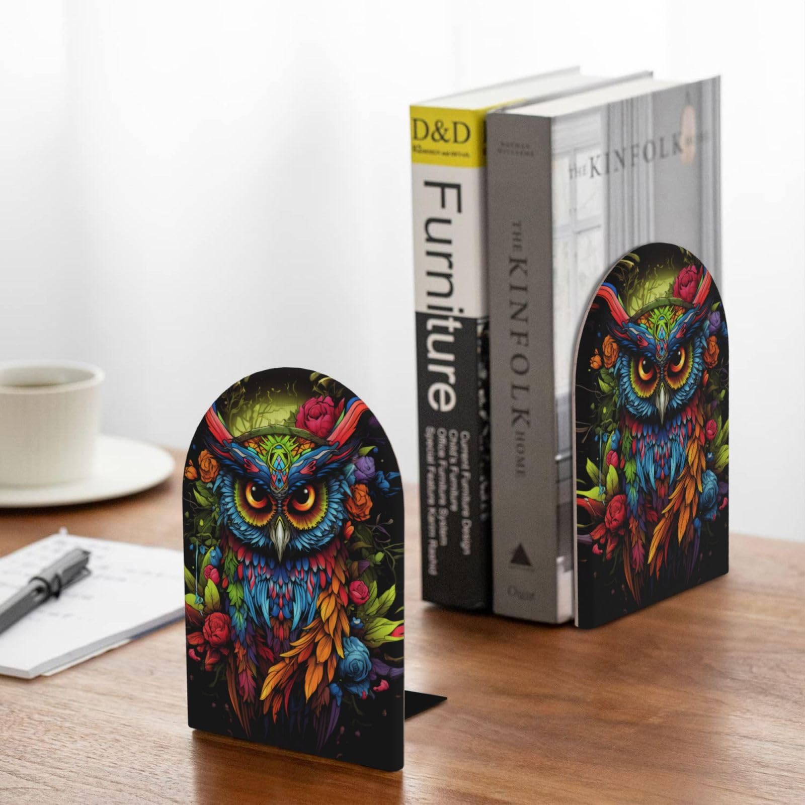 Amazon.com: Rosette Owl Wooden bookends are Non-Slip and Suitable