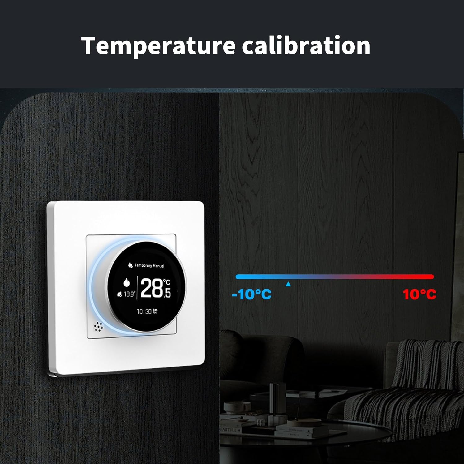Brass Knob Thermostat Modern Thermostat Knob Simple to Operate for Simple Underfloor Heating Control in Stylish Homes Intelligent Home Climate Control