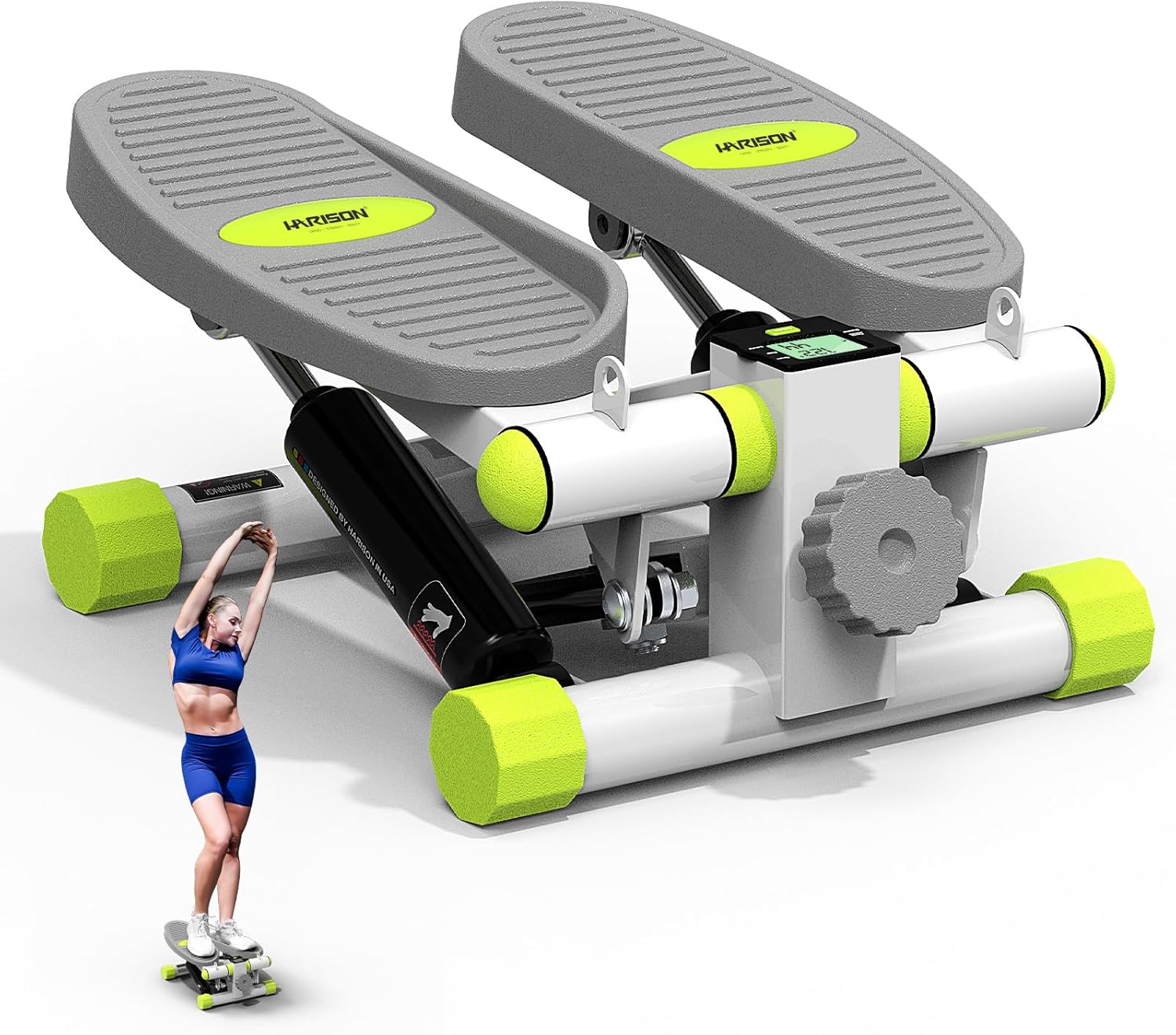 HARISON Mini Stepper for Exercise with Enhanced Resistance Bands, Stair Stepper for Home 330lbs Capacity, Aerobic Exercise Stepper Machine with LCD Monitor for Fully Body Workout HARISON Mini Stepper for Exercise with Enhanced Resistance Bands, Stair Stepper for Home 330lbs Capacity, Aerobic Exercise Stepper Machine with LCD Monitor for Fully Body Workout