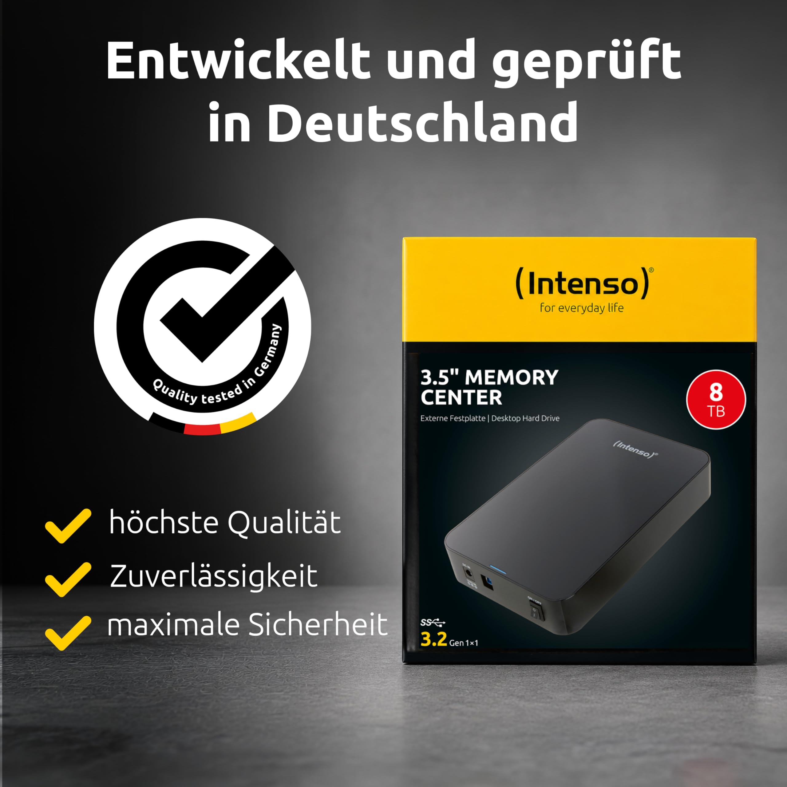 Intenso 3,5" Desktop HDD 3.0 8TB Memory Center