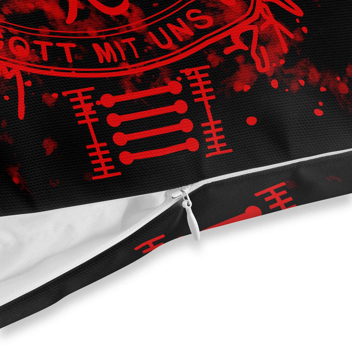 VOID Hellsing Pentagramm Kissenbezug Kissenhülle Polyester wasserfest Outdoor Vampir Anime Manga Japan, Kissen Größe:80 x 80 cm