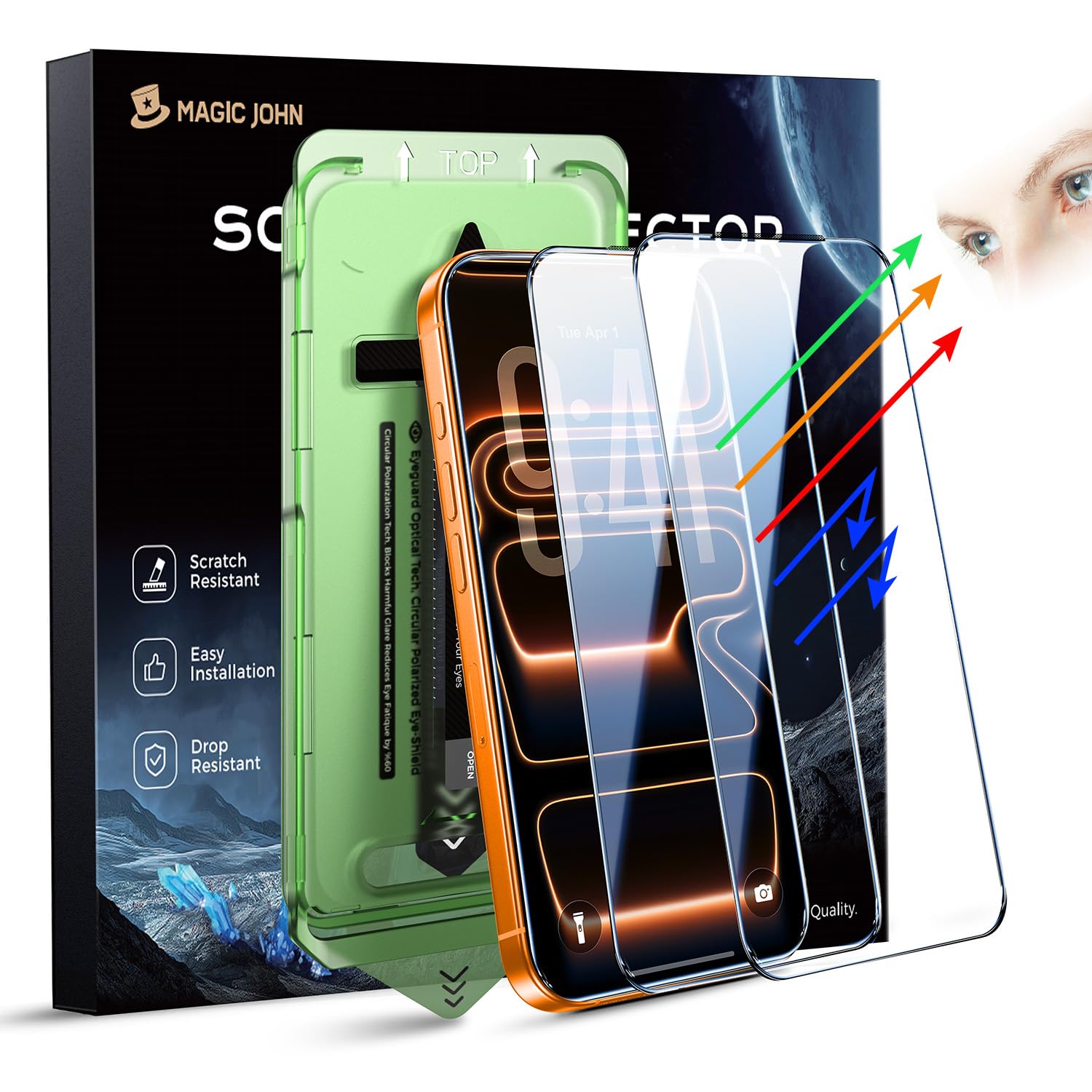 Photo 1 of MAGIC JOHN Screen Protector for iPhone 17 Pro Max