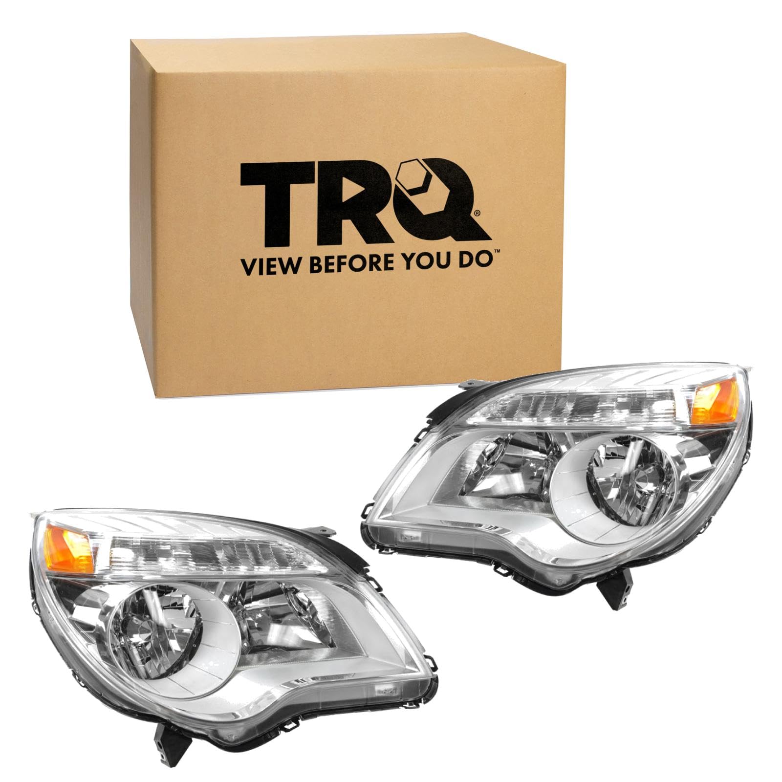 TRQ Headlight Assembly Set Driver & Passenger Side FO2502153 FO2503153 Compatible with 97-07 Ford — view 67
