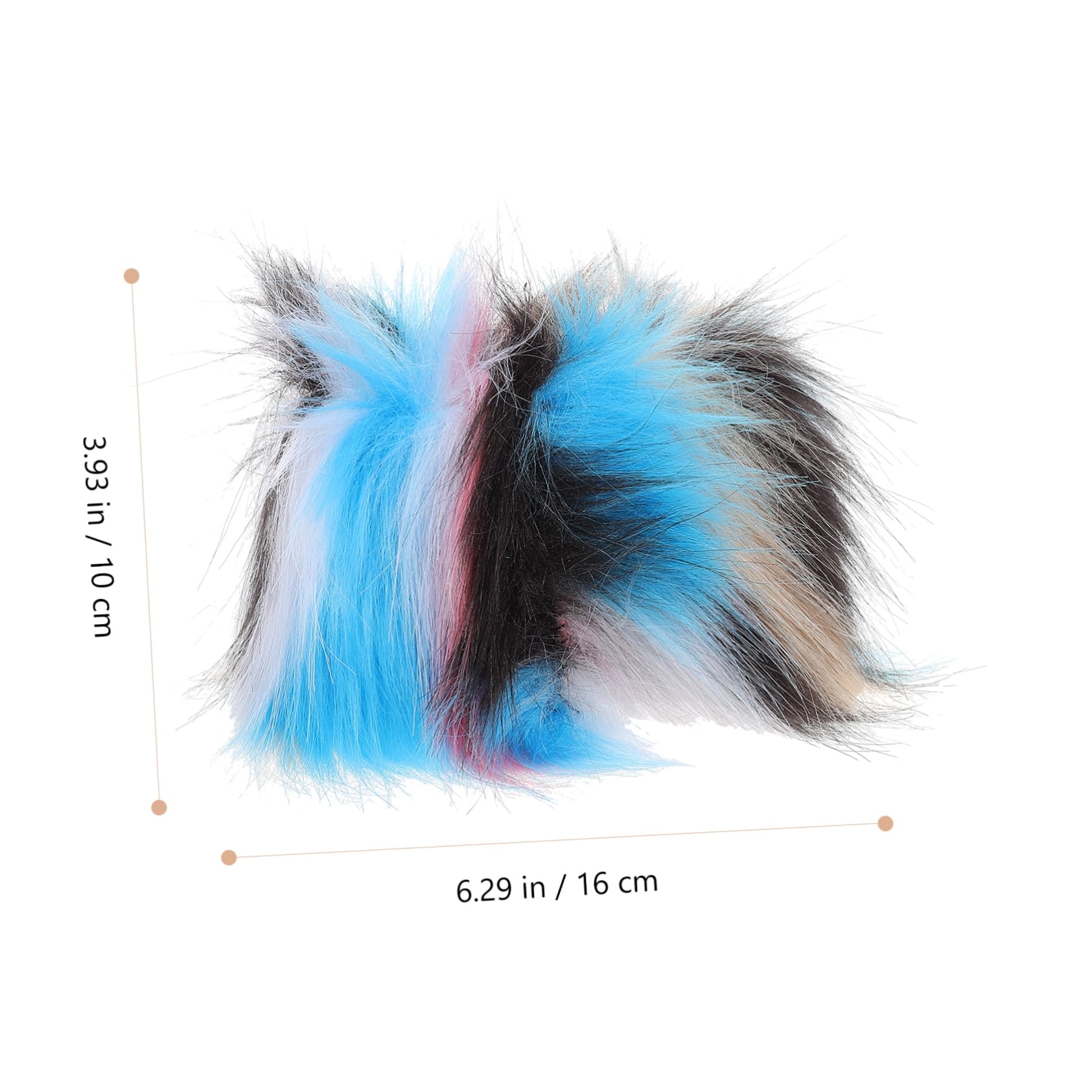 WOFASHPURET Fashion Arm Warmers Women Furry Wrist Cuffs Plush Fuzzy Cuffs Warm Fashionable for Winter