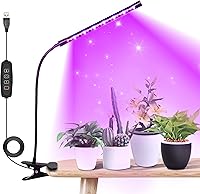Vista 27 de iPower Luces LED de Crecimiento con Lámpara de Espectro Completo para Plantas de Interior, Función de Temporización de 3 Modos, 3 Tubos, Rojo y Azul