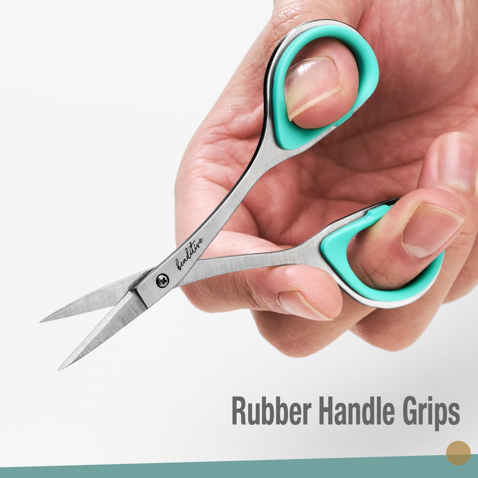 Sewing & Embroidery Scissors Set – 2.75” Straight & Curved, 4.5” Thread Nippers, Stainless Steel