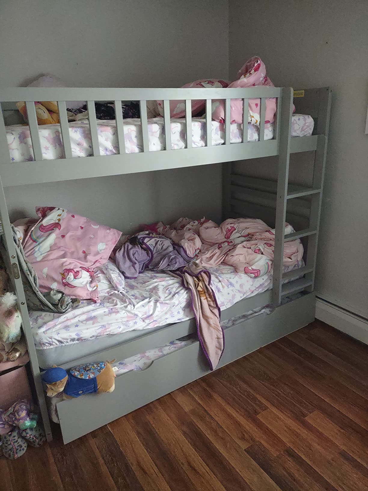 53/mo Finance Merax Stairway Twin Size Loft Bed with L Shape Desk