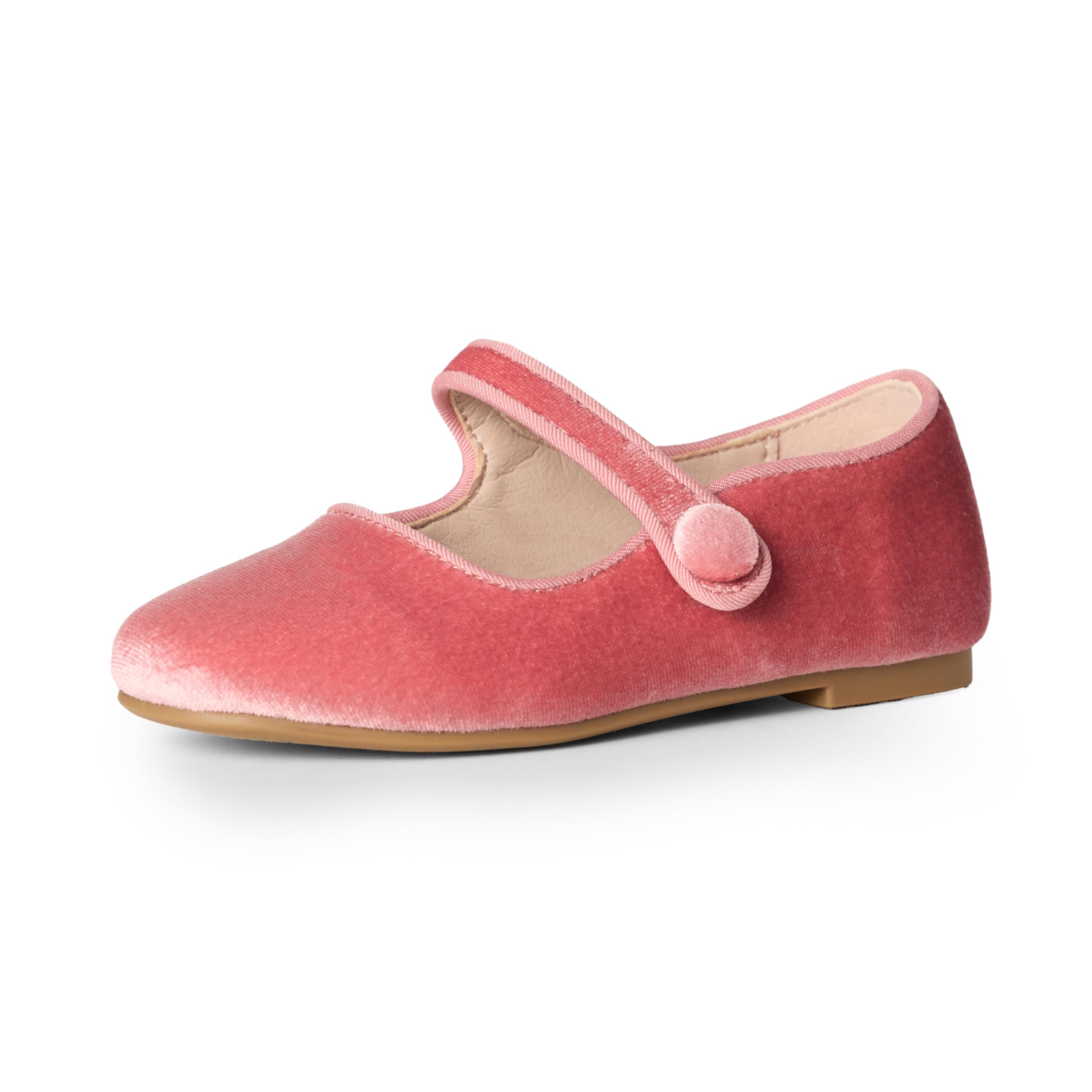 Amazon Essentials x Sofia Grainge Toddler Girls' Mary Jane Ballet Flat Shoes, Pink, 7 Toddler