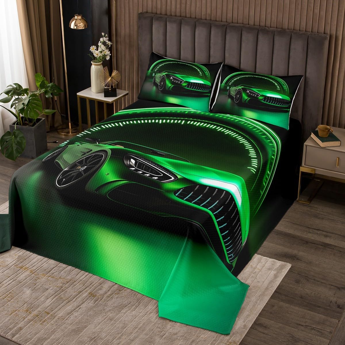 Erosebridal Brown Horse Bedspread Western Cowboy Bedding Set Exotic Farm Animals Coverlet Set for Kids Teen Boys Adults Horses Wildlife Rustic Country Bed Cover with 2 Pillow Cases King Size White