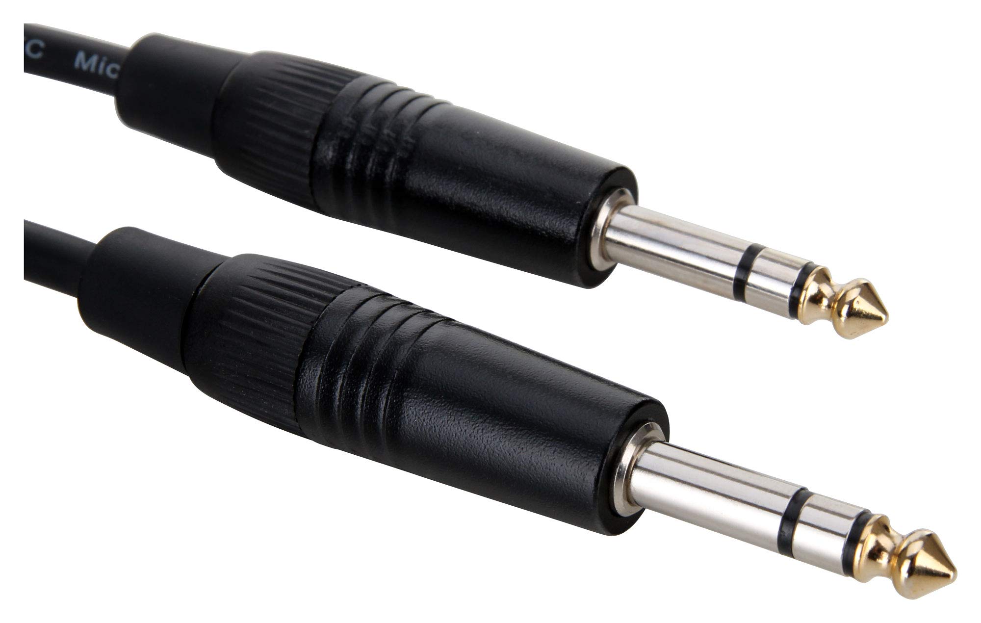 Pronomic 5er Set Stage INSTS-10 Stereo-Klinkenkabel (symmetrisch abgeschirmt, zweiadrig, 6,3mm Stereo-Klinke ⇒ 6,3mm Stereo-Klinke, 10 m lang) Schwarz