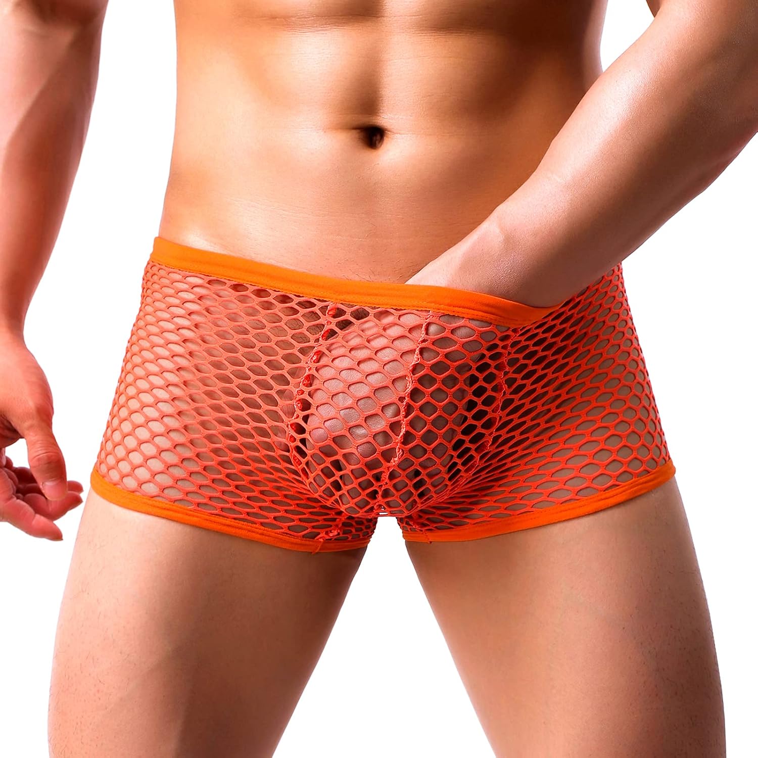 Mens fishnet boxer briefs Clearance