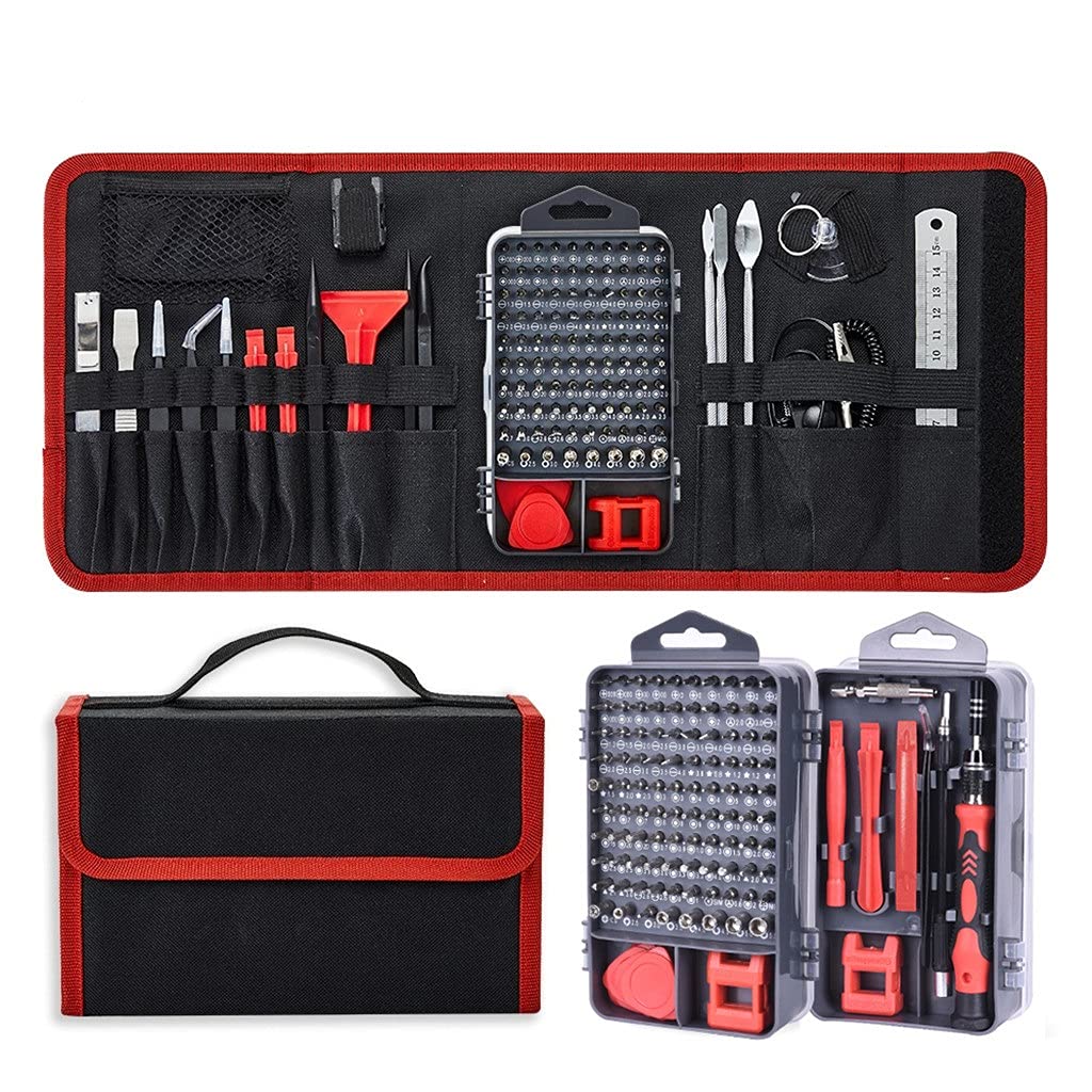Juego de Destornilladores Torx magnético bits Juego de Puntas de Destornillador de precisión 135 en 1 Kit de Herramientas manuales de reparación para teléfono móvil