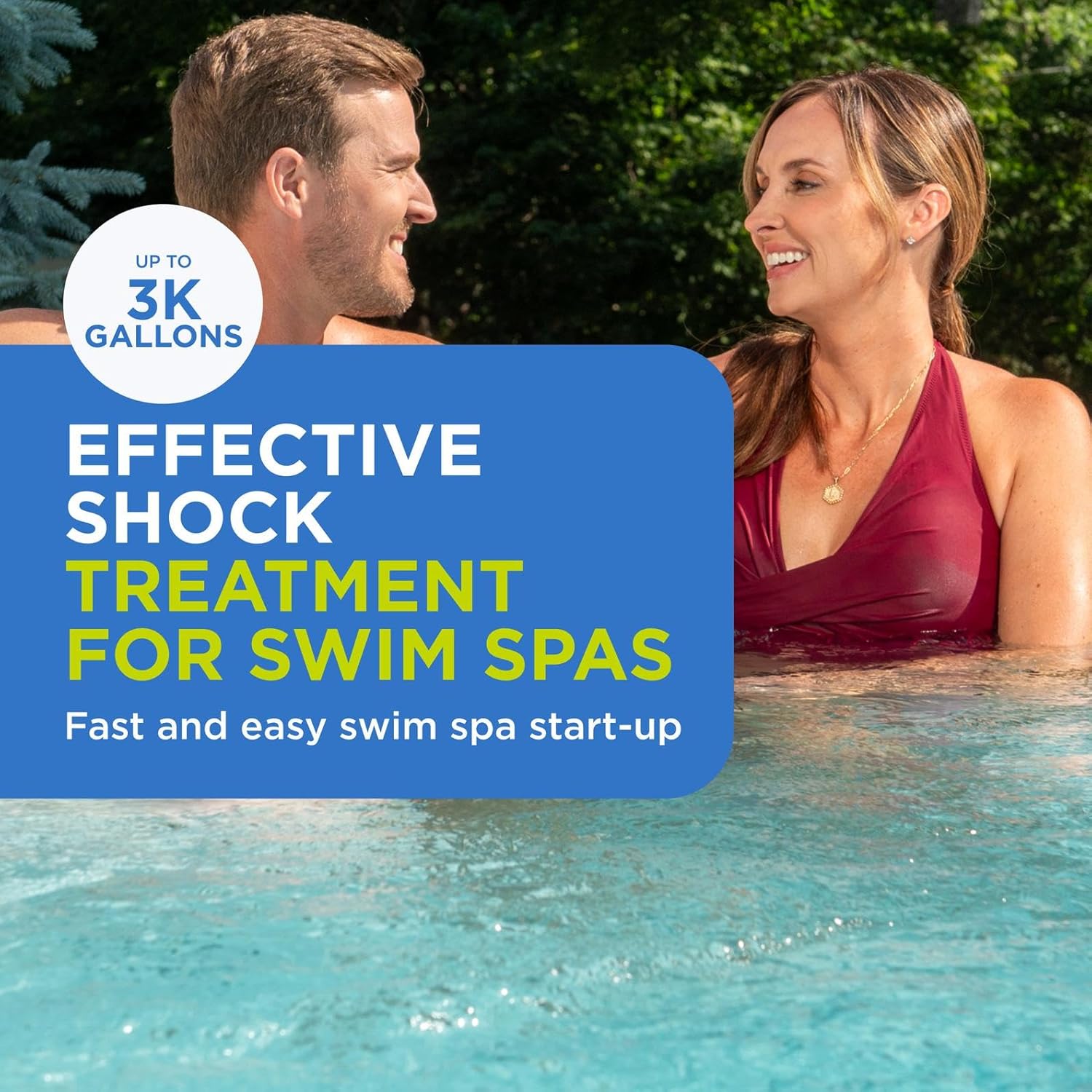 FROG Kick-It for Swim Spas - Start-Up Chlorine Shock Removes Organic Contaminants & Establishes Chlorine Level - Swim Spa Set Up & Treatment - 4 Pack