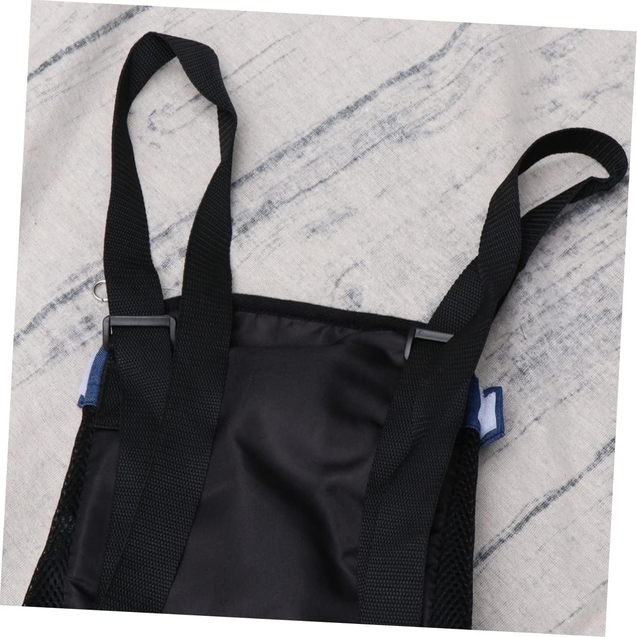 BESPORTBLE Portable Pet Chest Bag for Dogs Breathable Denim Shoulder Backpack XL Safety Zipper Elastic Wrap for and Neck Support Stylish Jeans Pocket Design
