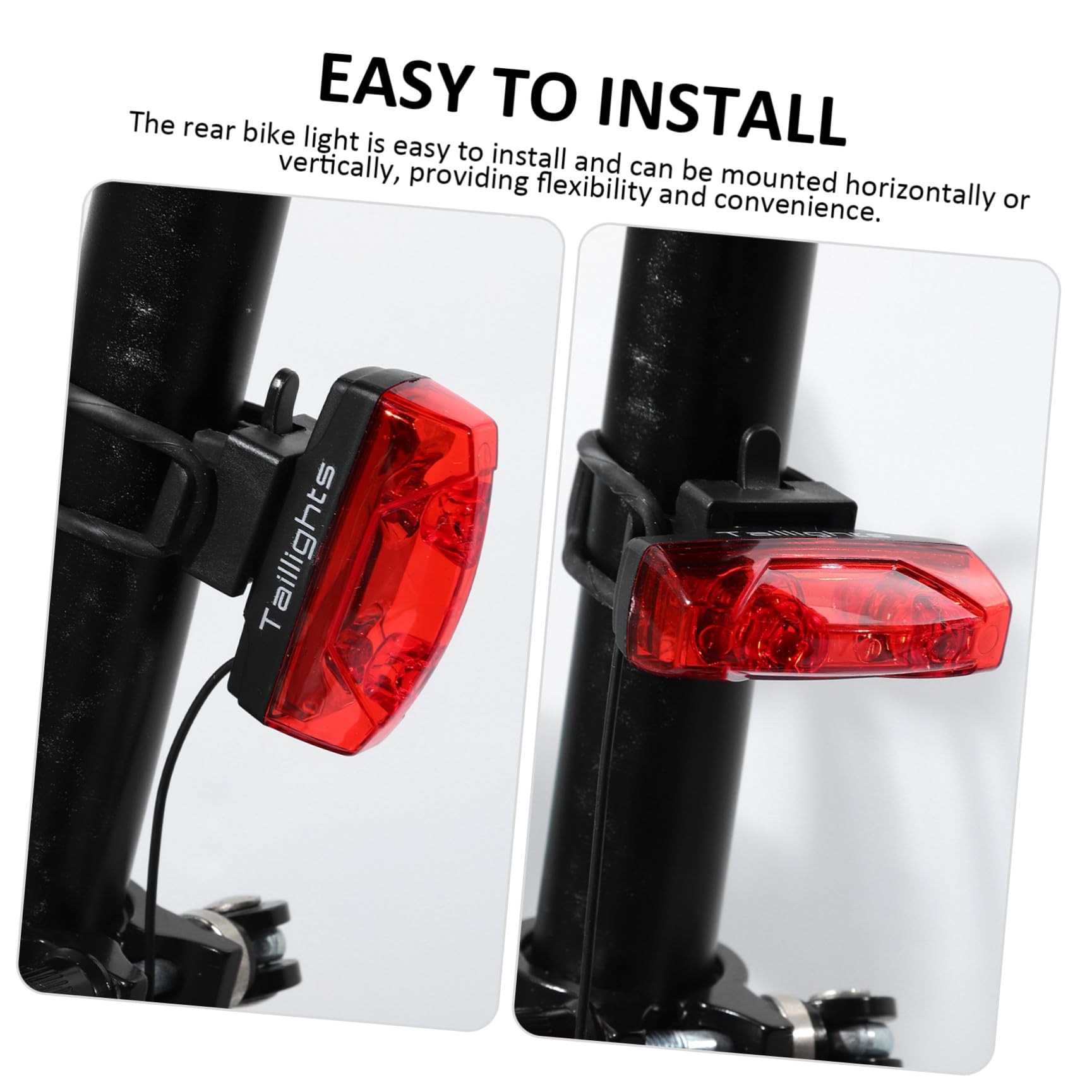 Happyyami 4piezas Luces Traseras De Bicicleta Led Recargables USB Fáciles De Instalar para Seguridad Noches Compatible Bicicletas De Montaña y Eléctricas Diseño Moderno y Alta