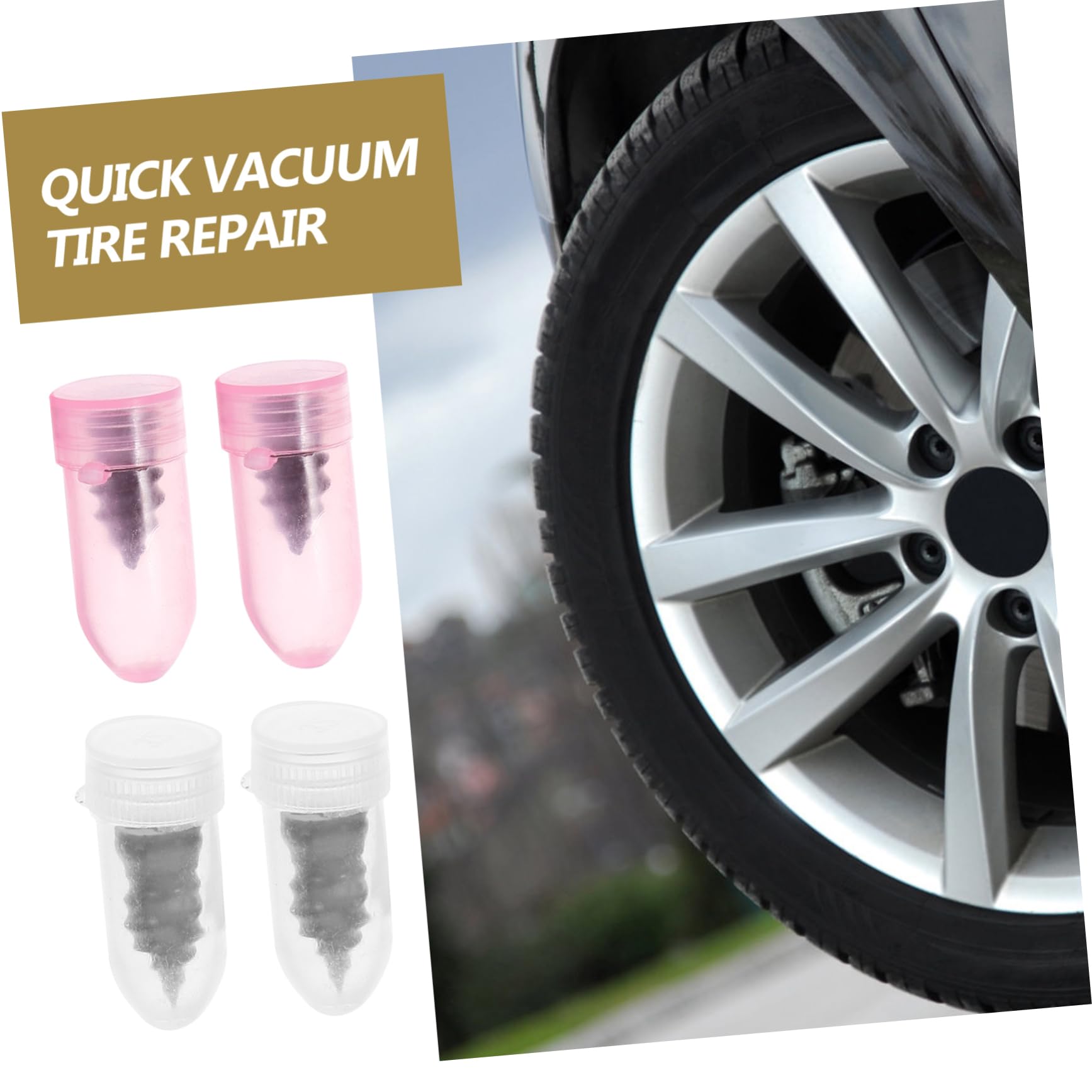 Alipis Tire Repair Kit 11 Tire Screws Car Repair Nails No Tools Required for Ev Bike