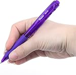 Pentel Wow! Retractable Ballpoint Pen, 1.0mm, Violet Ink, 12PK