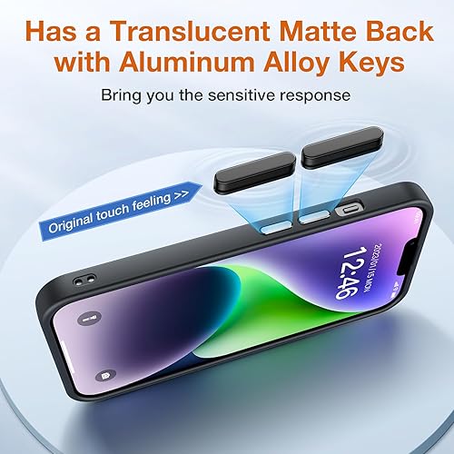 Miniatura 6 de Funda para iPhone 14, a prueba de golpes para iPhone 13, protección contra caídas de grado militar, carcasa protectora rígida delgada translúcida