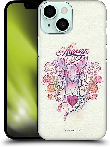 Head Case Designs Funda rígida con licencia oficial de Harry Potter Always Stag Patronus Deathly Hallows XXVI, compatible con Apple iPhone 13 Mini