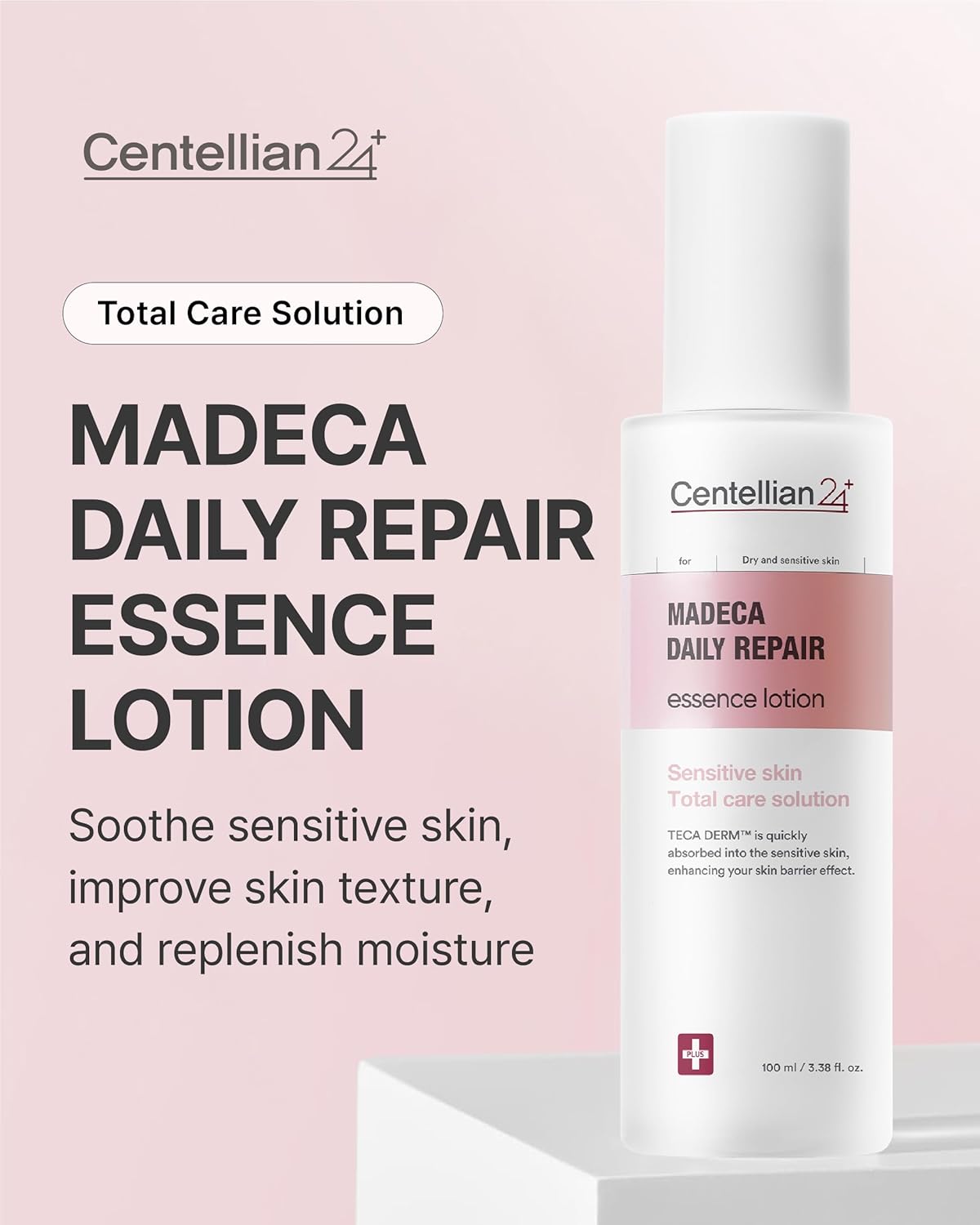 CENTELLIAN 24 Madeca Daily Repair Essence Lotion (3.38fl oz) - Deep Hydration & Soothing for Sensitive Skin, Lightweight, Non-Irritating, Korean Skin Care. TECA DERM, Centella Biome Water. - Image 2