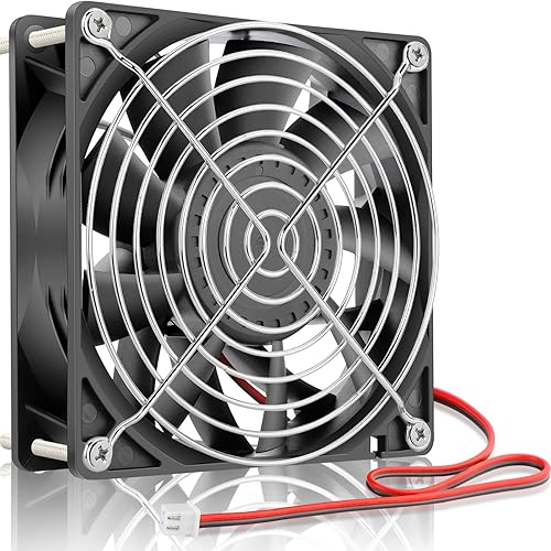 Miniatura 9 de GDSTIME Ventilador estático Preesure de 4.724 in x 1.496 in, rodamiento de bolas dual de 12 V potente flujo de aire de alta velocidad 12038 4.7 in 5