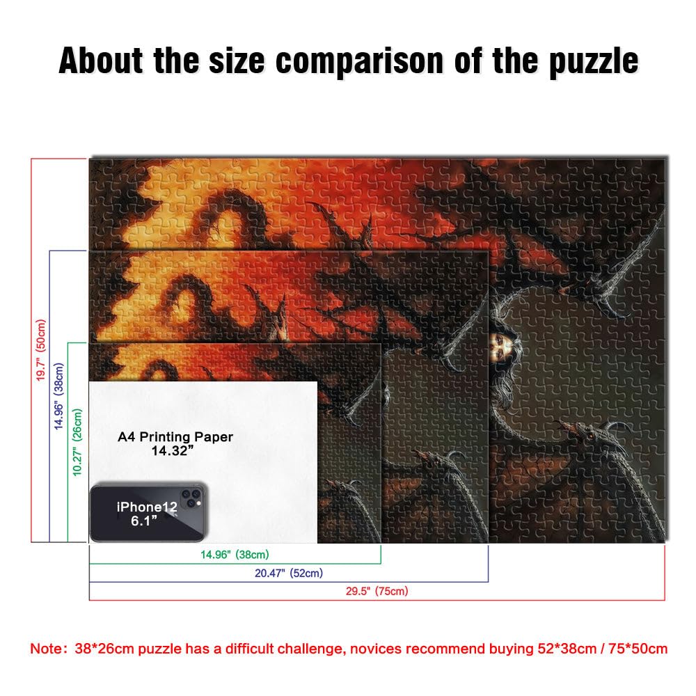 Puzzle 1000 pezzi per adolescenti Risurrezione di Lilith Difficile da completare ma divertente e umoristico Regalo di compleanno 52x38cm