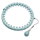 Weighted Fitness Hoop with 1lb Weighted Ball, Dynamic Home Workout to Target Abs & Belly Fat, Ideal Exercise to Help Improve Balance, Coordination and Endurance