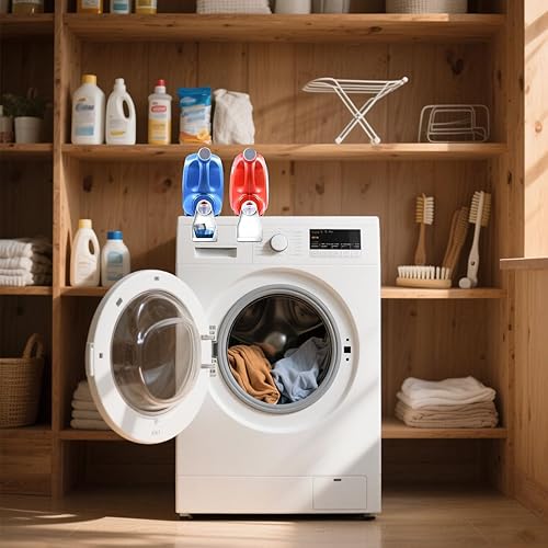 Miniatura 7 de Portavasos de detergente para ropa sucia, colector de goteo de detergente, organizador de bandeja de líquido para suavizante de tela, dispensador de