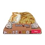 Mini Orange Tabby Kitten, Kitty Toys for Girls, Boys, & Elderly, Realistic Cat Stuffed Animals, Battery-Operated Fake Cat Electronic Pets