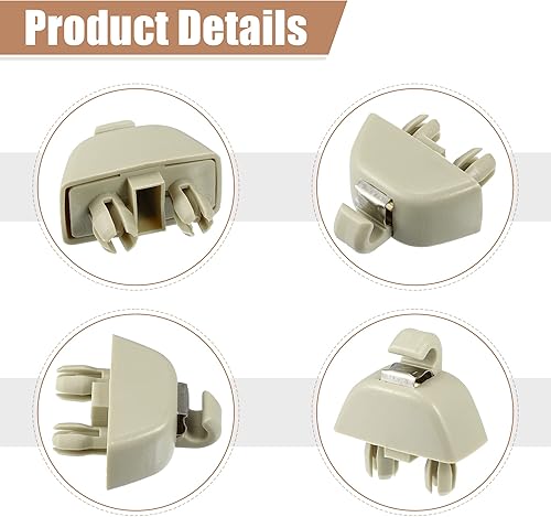 Miniatura 6 de X AUTOHAUX 2 unids parasol soporte clip retenedor 4F0857561 para Audi A6 Quattro A7 A8 RS6 para VW Passat 6R0857561Y20 soporte de visera solar