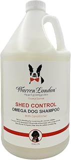 Warren London Shed Control Dog Shampoo for Shedding | 2-in-1 Dog DeShedding Shampoo and Conditioner | Nourishes Hair Follicles w/Grapeseed & Coconut Oil | Anti Shedding Shampoo for Dogs | 1gal