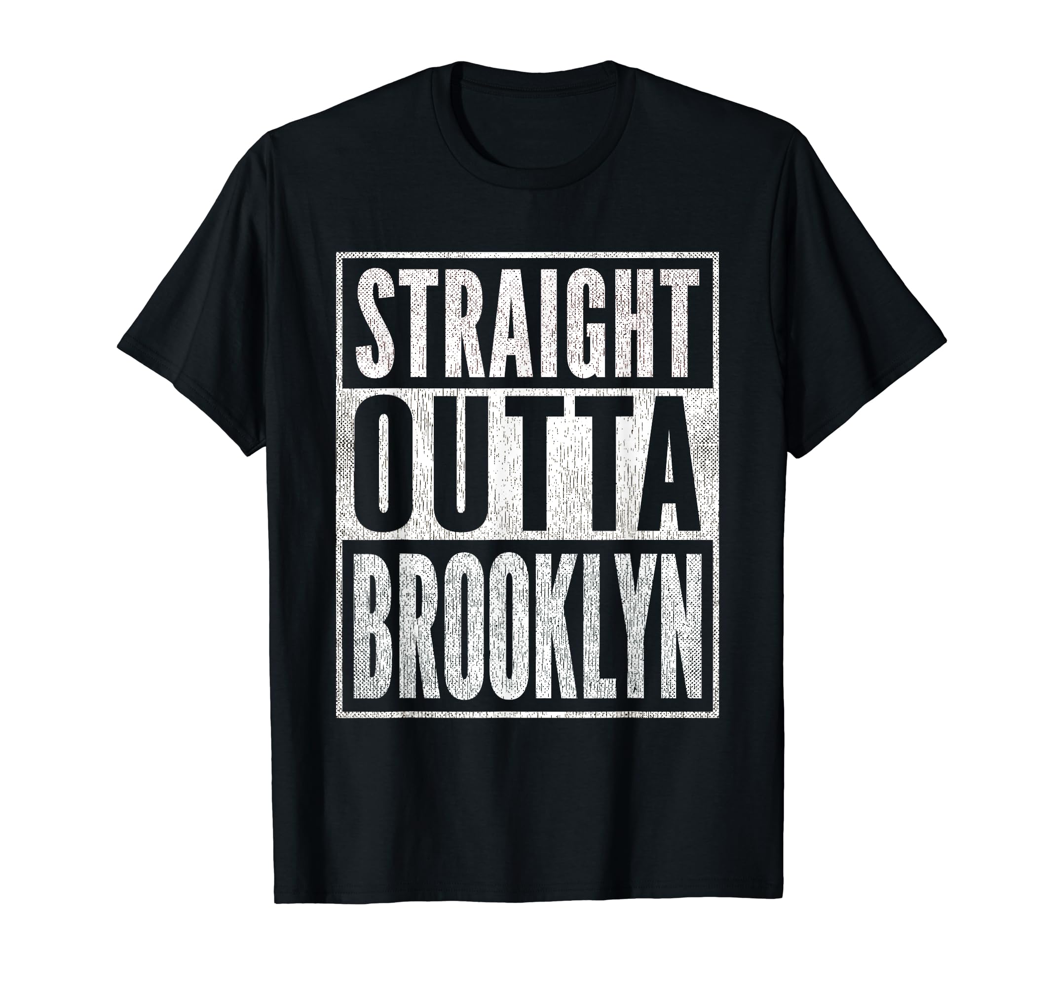Vintage Tee Of Brooklyn Distressed Straight Outta Brooklyn T-Shirt