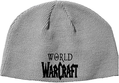 World of Warcraft Wow Video Game Fantasy Beanie Knitted Hat Cap Grey