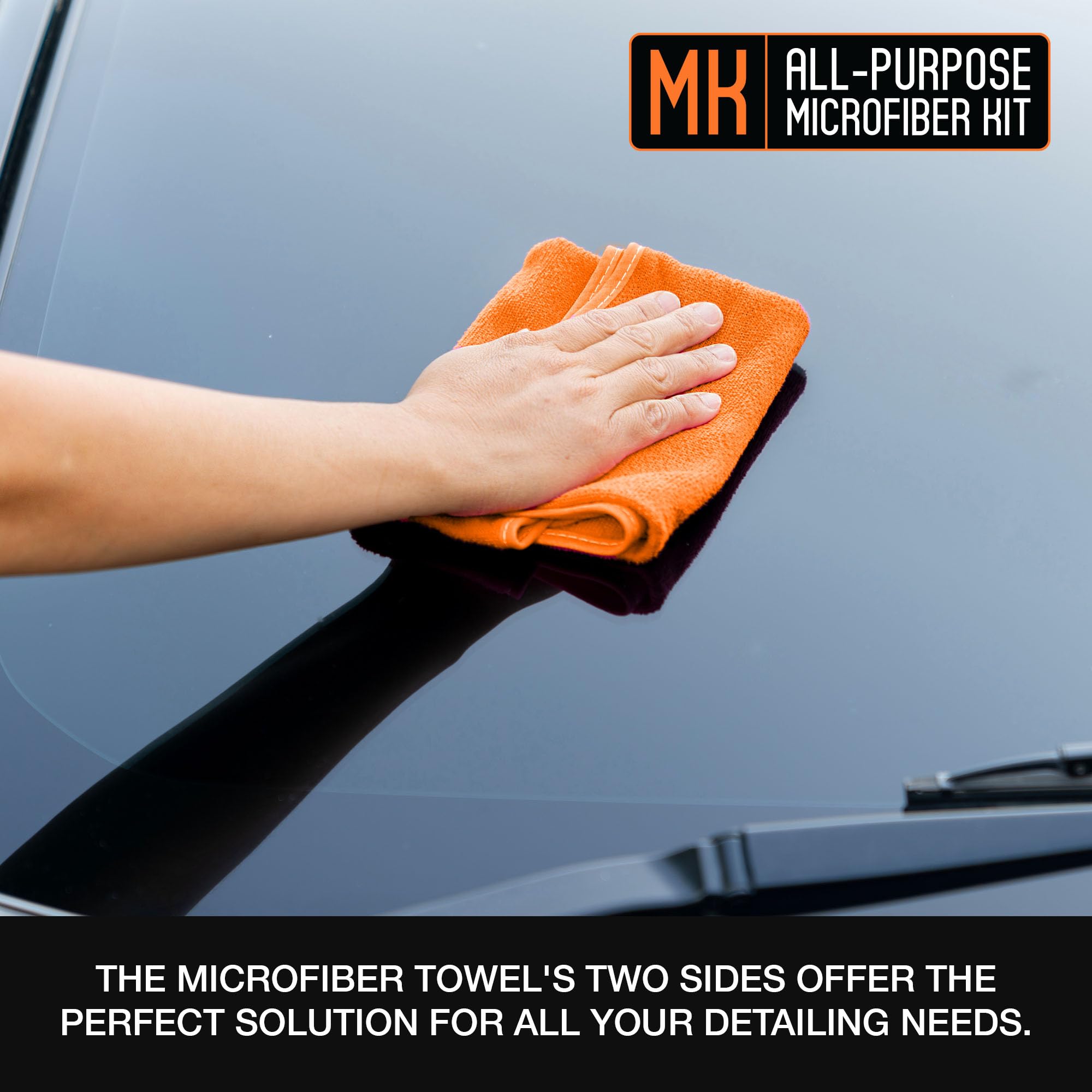 Suds Lab Premium Microfiber Towels for Car Detailing Cleaning Washing Polishing - 16x16 Ultra-Soft Edgeless Scratch-Free Cloth Dual-Weave — view 4