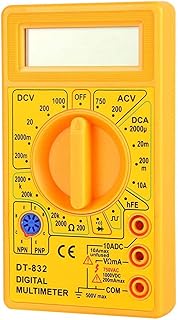 Handheld Multimeter, Small DT-832 Insulation Multimeter for Home for Laboratory for Factory(yellow)