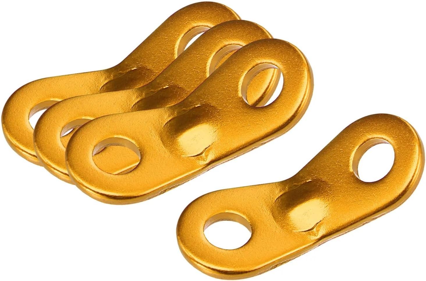 50Pcs Aluminum 7mm Dia. 2 Hole Tent Cord Adjuster