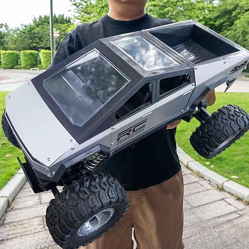WIAORCHI Auto RC todo terreno 118, vehículo eléctrico 4WD de alta velocidad de 36 KPH con control remoto de 2.4 GHz, camiones RC todoterreno