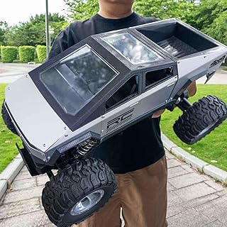 1:12 Scale RC Cars Remote Control Car, 4WD Off-Road Truck, Metal Shell LED Headlights Offroad Monster RC Truck, 4x4 All Terrain Hobby RC Cars Toys for Boys Kids Adults Gifts 8-12