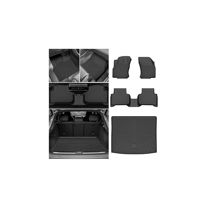 Kit de Tapetes Automotivos e Tapete de Porta-Malas em TPE para Audi Q3 2019 a 2025, Preto, CAR0330