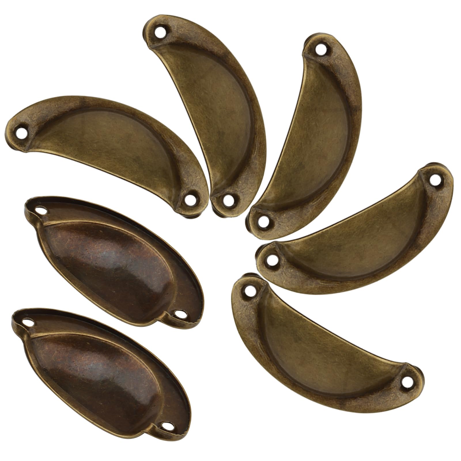 Lot De 12 Poignées De Porte D'armoire Antiques, Poignées De Tiroir En Métal Rétro Avec Vis, Poignées De Placard De Cuisine Vintage, Boutons De