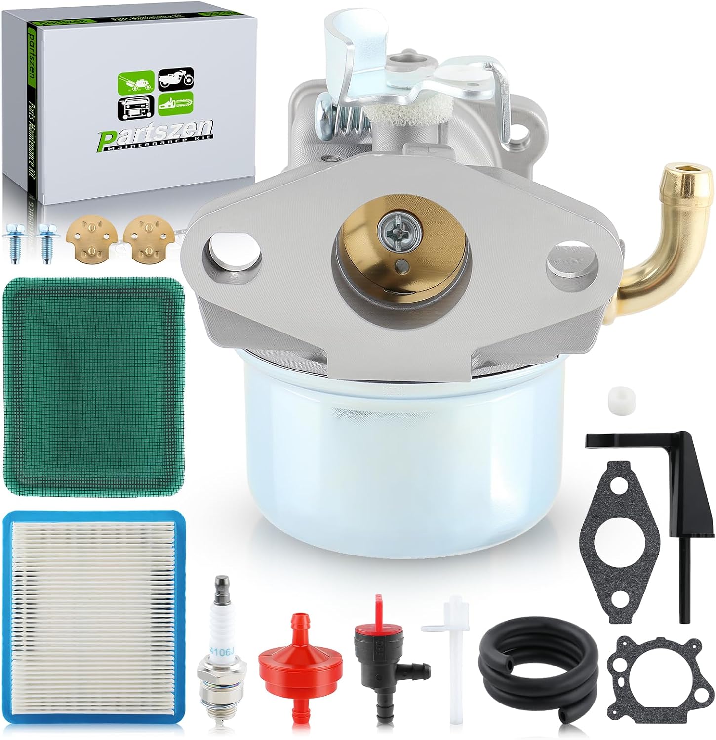 Carburatore Zipa Q Per Motozappa Troy-Bilt 21A-634A766 (6 HP) Con Kit Guarnizioni