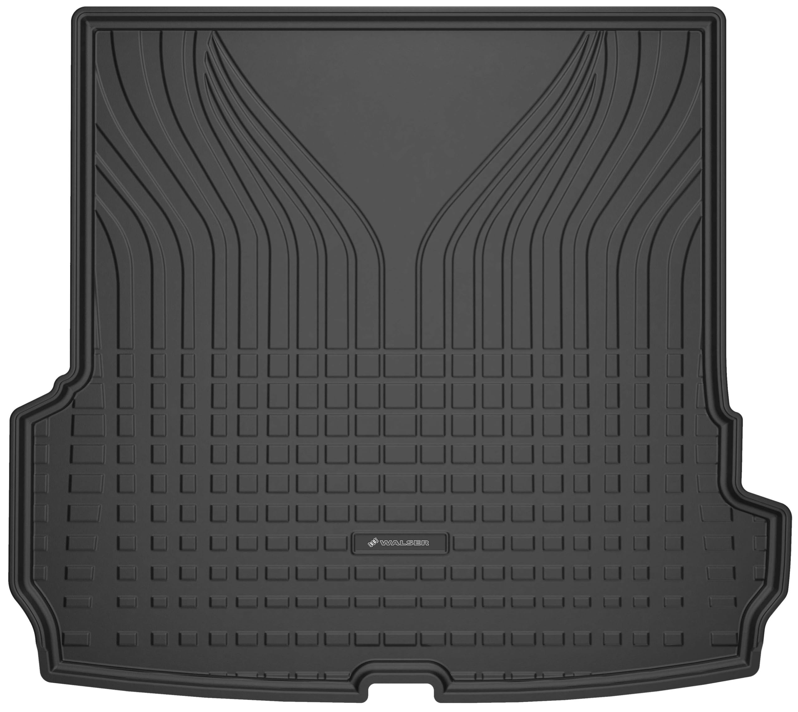 WALSER Premium Kofferraumwanne für Audi Q7 01/2015-Heute, 100% passgenaue Kofferraum Schutzmatte - Made in EU, robuste Antirutschmatte Auto, Antirutschmatte Kofferraum