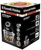 Russell Hobbs rozdrabniacz, dwuskrzydłowe ostrza, ostrza ze stali nierdzewnej, szklany pojemnik, sterowanie jednym przyciskiem, pojemność 0,5l, moc 200W, czarny matowy, Desire 24662-56
