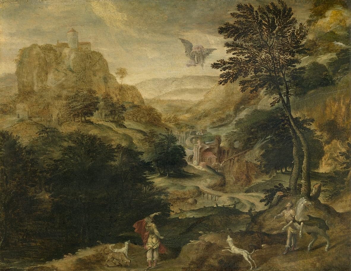 Enlèvement de Ganymède par Paul Bril : tableau de maître pour mur vide - 5