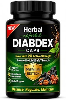 Diabdex Capsules | Herbal Diabetes Management Supplement | Supports Blood Sugar Control & Metabolism Naturally