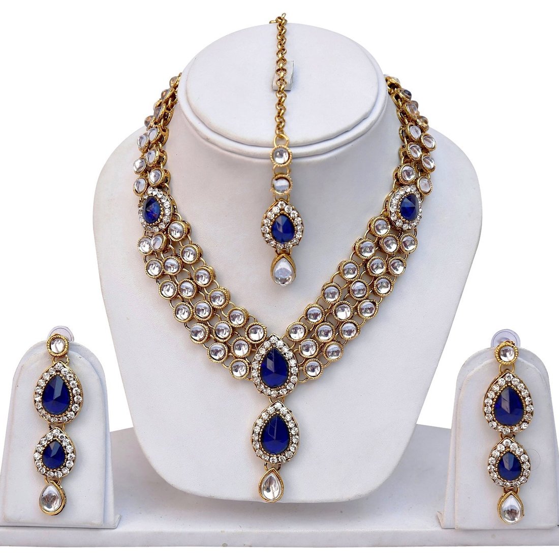 Kundan Traditional Necklace Set (8408s)