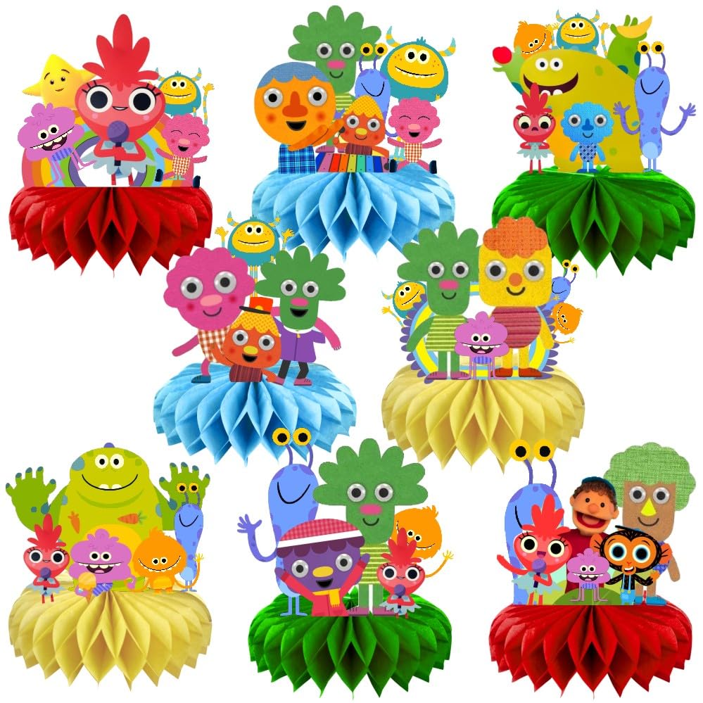 8Pcs Songs Table Centerpiece Birthday Party Supplies Table Decorations for Kids Party Decorations